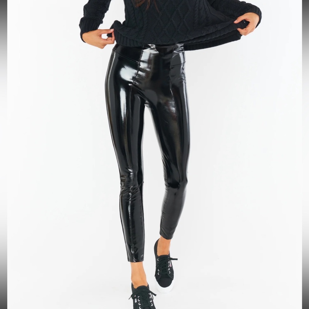 SPANX faux patent leather leggings - BRAND NEW!
